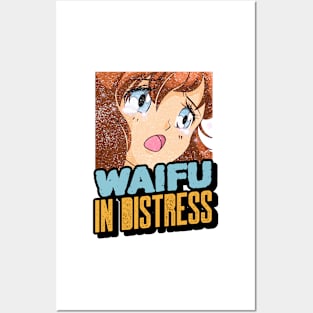 Waifu in Distress Anime Tears Posters and Art